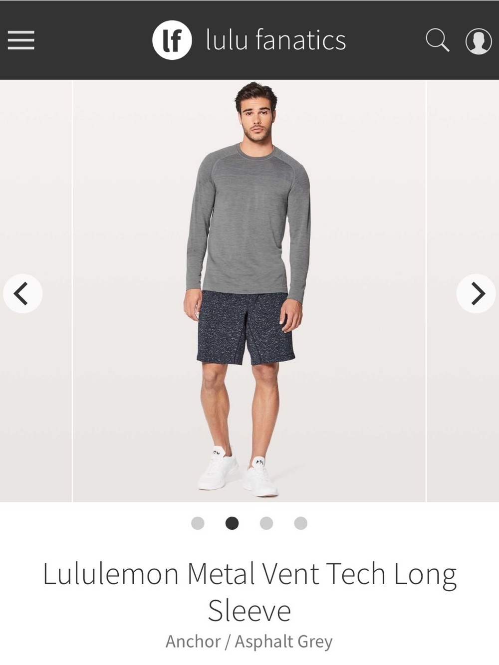 lululemon athletica Men's Metal Vent Long-Sleeve Crew